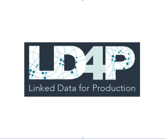 Logo for Linked Data for Production, showing LD4P