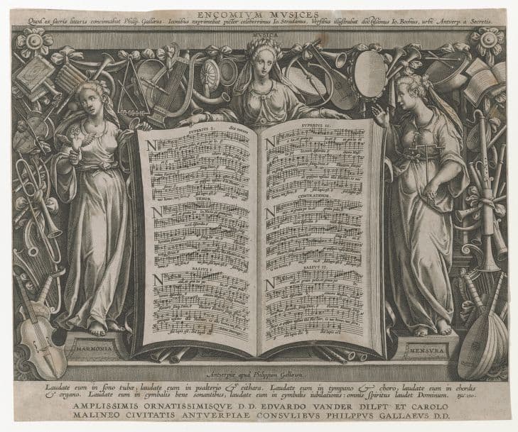 Encomium musices engraving