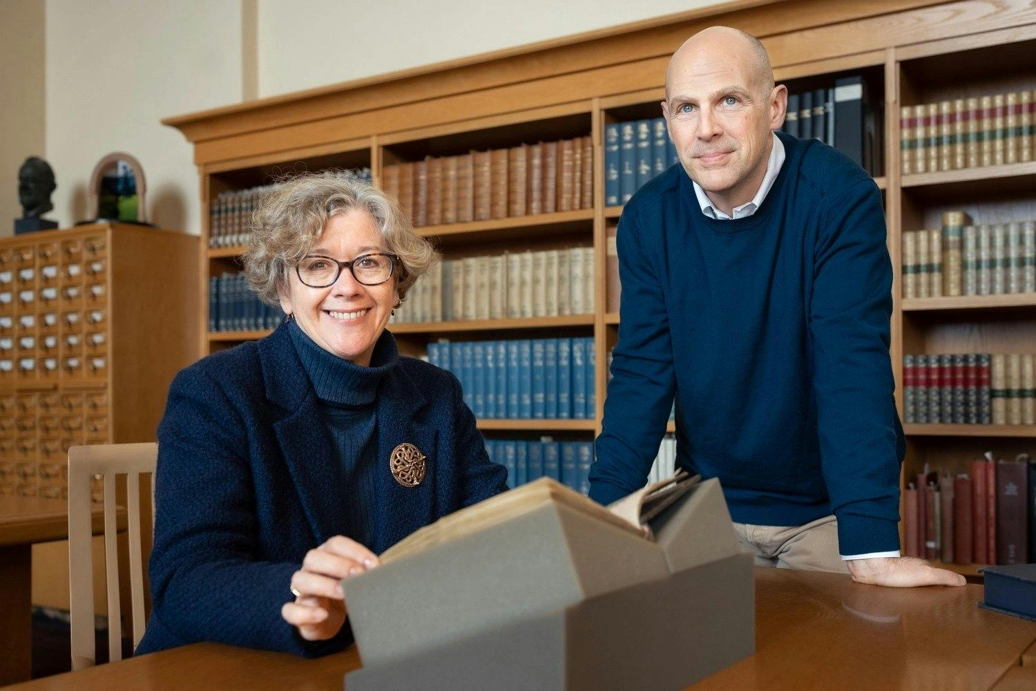 Elaine Treharne and Benjamin Albritton are building a community around the study of medieval manuscripts. 