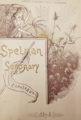 Cover of the 1887-8 catalogue for Spelman Seminary