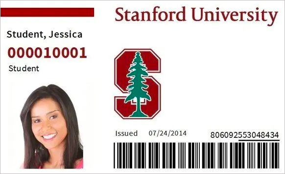 Stanford University identification card