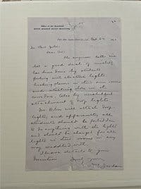 Archived letter from 1891 written on letterhead from the President of Leland Stanford Junior University